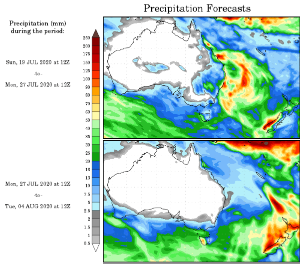 precipitation forecast australia