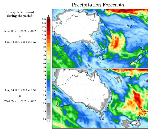precipitation forecast australia