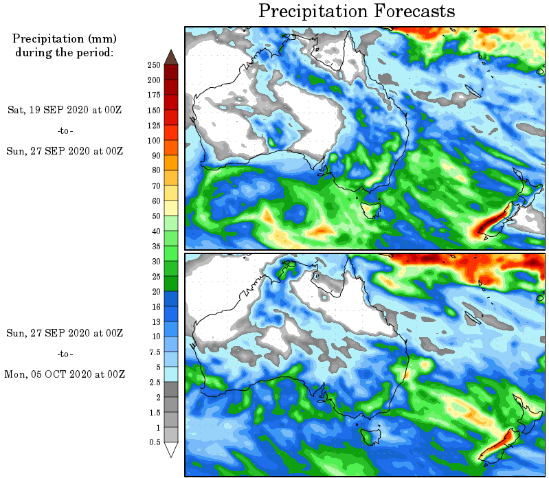 WX Maps Precipitation Outlook 21.09.2020
