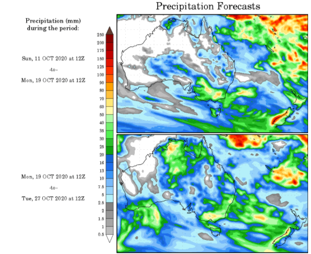 WX Maps Precipitation Outlook - 12.10.2020